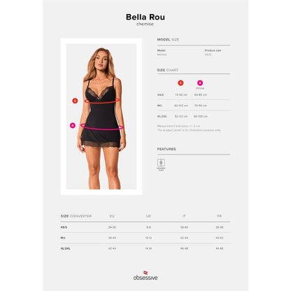OBSESSIVE - CHEMISE BELLA ROU ET XS/S TONGA