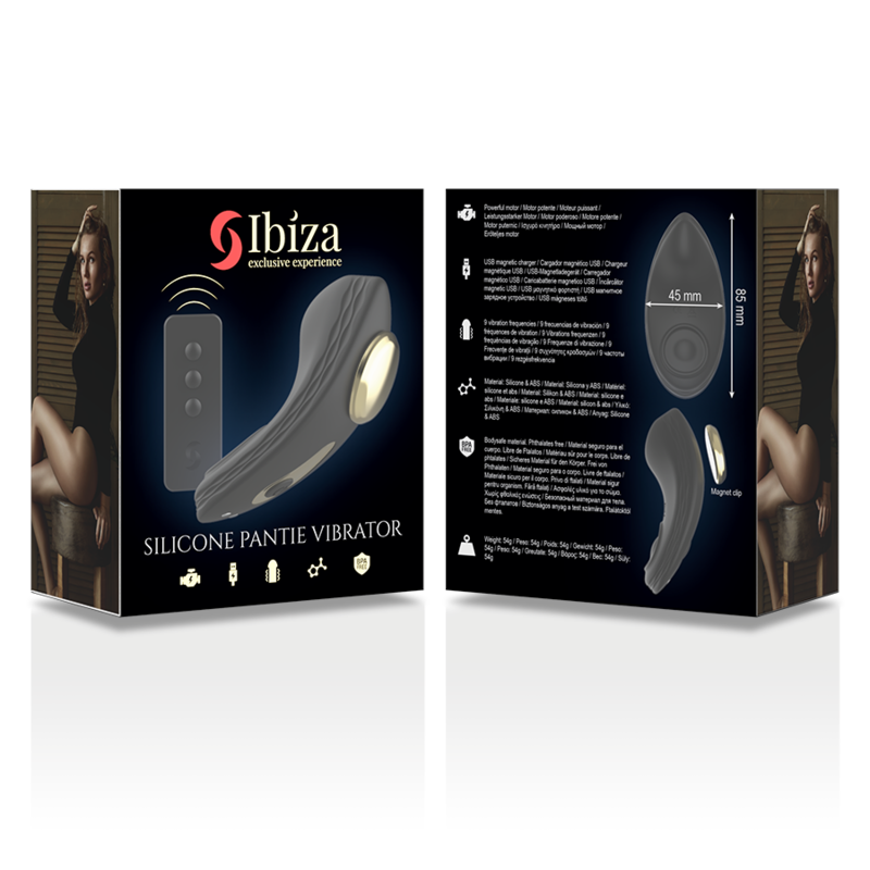 IBIZA - CULOTTES EN SILICONE VIBRATEUR À TÉLÉCOMMANDE