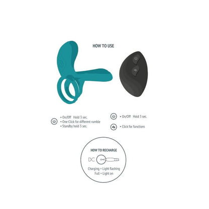 XOCOON - ANNEAU VIBRATEUR COUPLE VERT