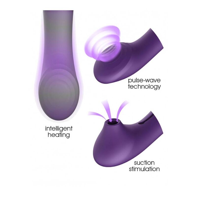 ZALO - SET QUEEN PULSE WAVE STIM POUR CLITO VIOLET