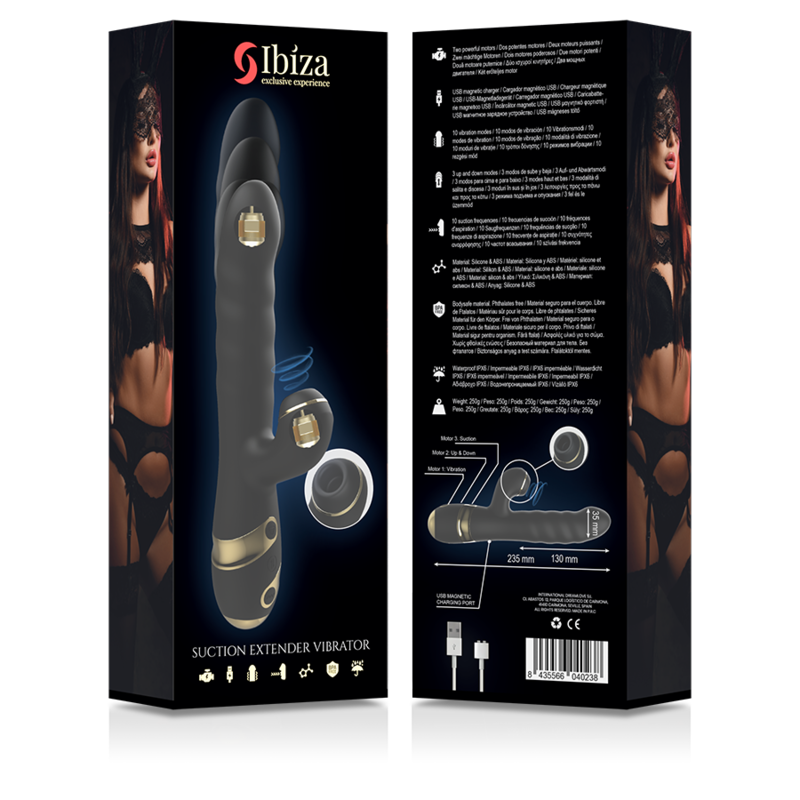 IBIZA - HAUT ET BAS + VIBRATEUR + VENTOUSE CLITORALE