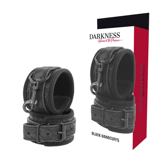 DARKNESS - MENOTTES BDSM NOIRES DE LUXE (PAS À VENDRE)