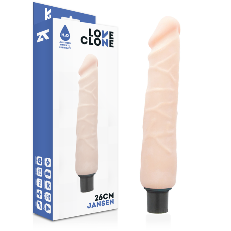 LOVECLONE - VIBRATEUR AUTOLUBRIFIANT JANSEN 26 CM -O- 4,2 CM