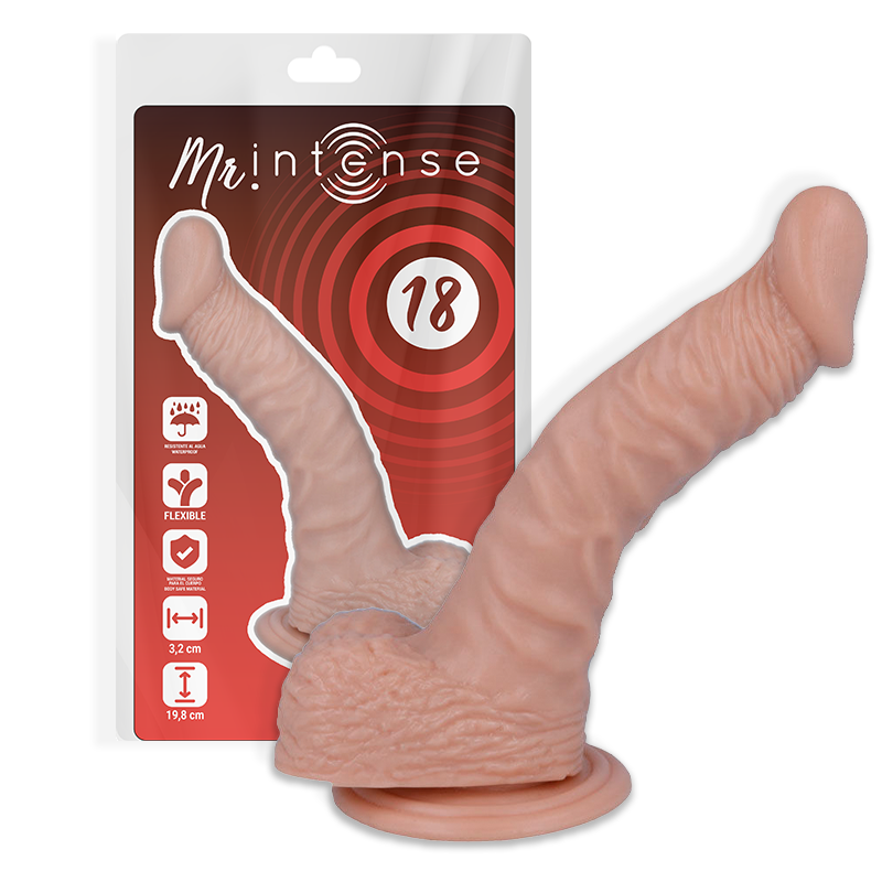 MR INTENSE - 18 PÉNIS RÉALISTE 19,8 CM -OU- 3,2 CM