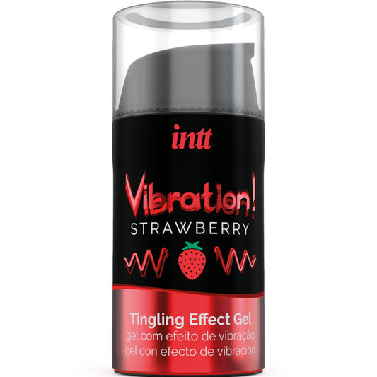 INTT - PUISSANT GEL VIBRANT STIMULANT LIQUIDE INTIME FRAISE 15 ML