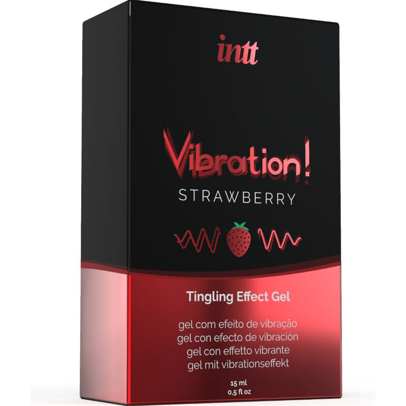 INTT - PUISSANT GEL VIBRANT STIMULANT LIQUIDE INTIME FRAISE 15 ML
