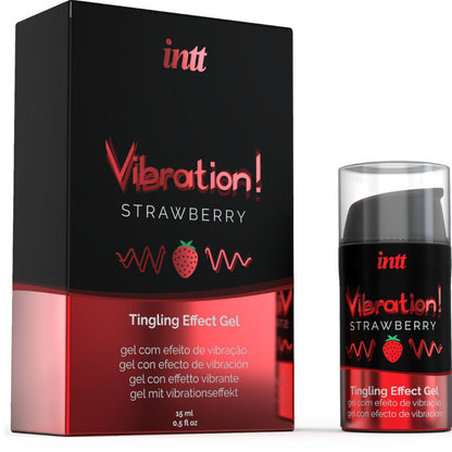INTT - PUISSANT GEL VIBRANT STIMULANT LIQUIDE INTIME FRAISE 15 ML