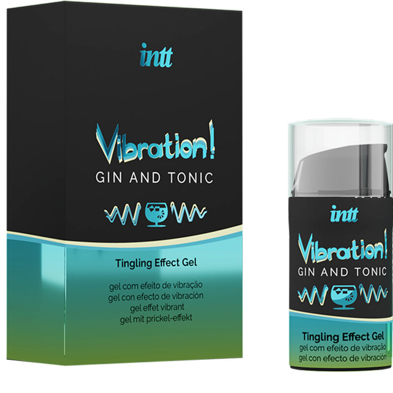 INTT - PUISSANT GEL LIQUIDE VIBRATEUR STIMULANT GIN &amp; TONIC INTIME 15ML