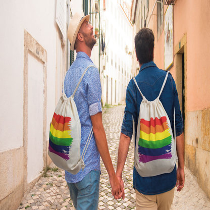 PRIDE - SAC À DOS AVEC DRAPEAU LGBT EN COTON