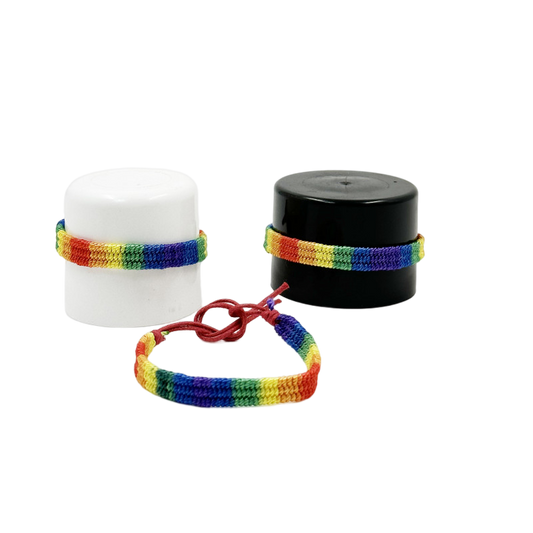 PRIDE - BRACELET FIL AVEC DRAPEAU LGTB