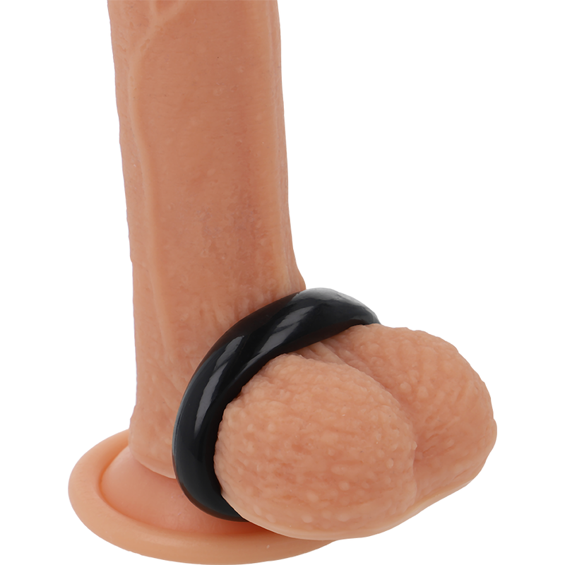 POWERING - ANNEAU PÉNIS SUPER FLEXIBLE ET RÉSISTANT 3,8 CM PR04 NOIR