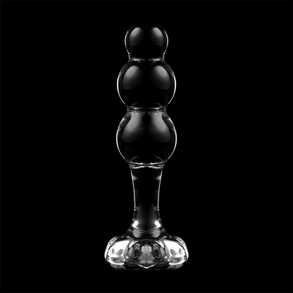 SÉRIE NEBULA PAR IBIZA - MODÈLE 1 BOUCHON EN VERRE BOROSILICATE TRANSPARENT 10,5 CM -OU- 3 CM