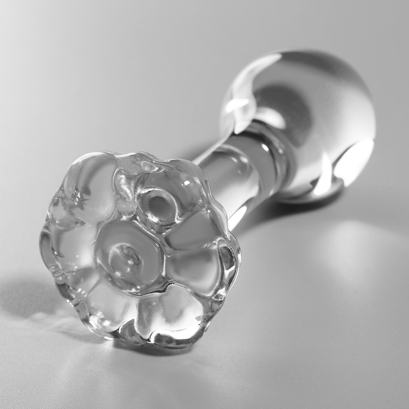 SÉRIE NEBULA PAR IBIZA - MODÈLE 2 PLUG ANAL VERRE BOROSILICATE TRANSPARENT 11 CM -O- 3,5 CM
