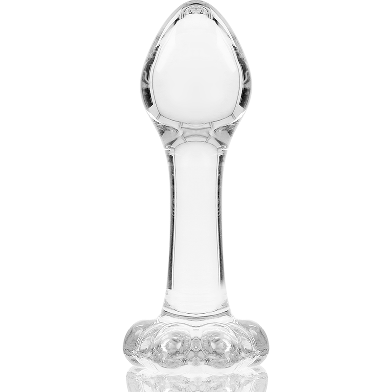 SÉRIE NEBULA PAR IBIZA - MODÈLE 2 PLUG ANAL VERRE BOROSILICATE TRANSPARENT 11 CM -O- 3,5 CM