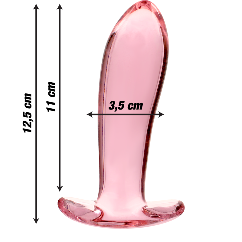 SÉRIE NEBULA PAR IBIZA - PLUG ANAL MODÈLE 5 VERRE BOROSILICATE TRANSPARENT 12,5 CM -OU- 3,5 CM