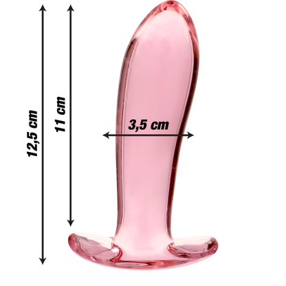 SÉRIE NEBULA PAR IBIZA - PLUG ANAL MODÈLE 5 VERRE BOROSILICATE TRANSPARENT 12,5 CM -OU- 3,5 CM