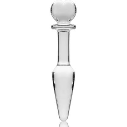 SÉRIE NEBULA PAR IBIZA - PLUG ANAL MODÈLE 7 VERRE BOROSILICATE TRANSPARENT 13,5 CM -O- 3 CM
