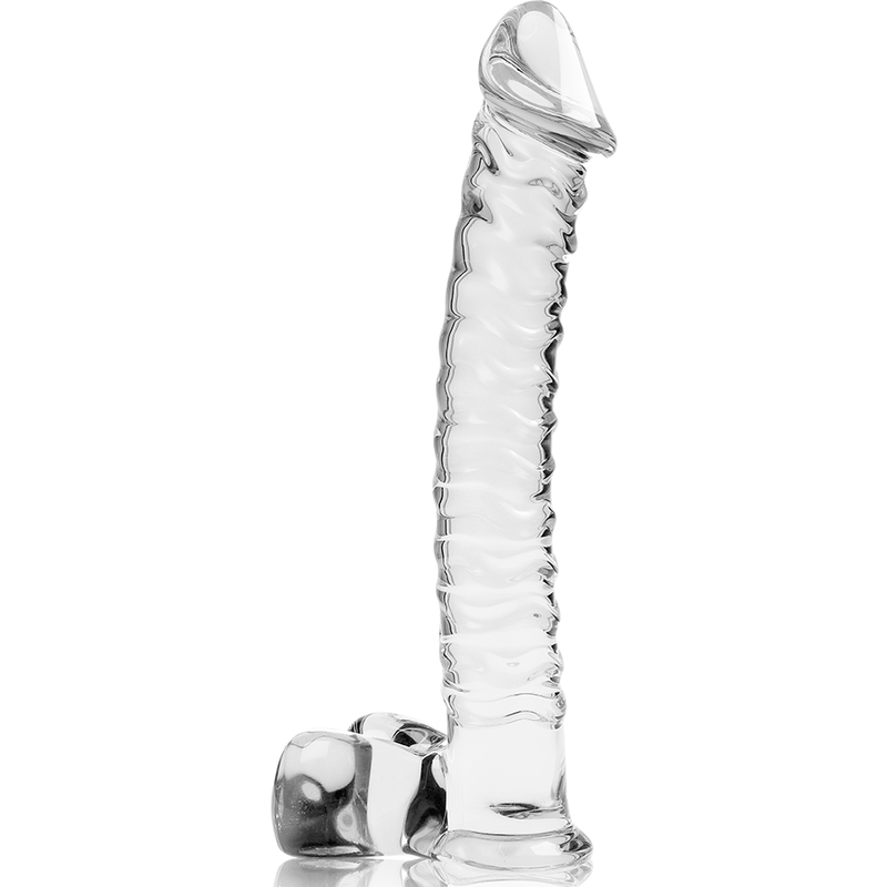 SÉRIE NEBULA PAR IBIZA - MODÈLE 23 GODE EN VERRE BOROSILICATE TRANSPARENT 21,5 CM -OU- 4 CM