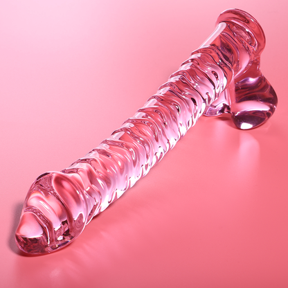 SÉRIE NEBULA PAR IBIZA - MODÈLE 23 GODE EN VERRE BOROSILICATE TRANSPARENT 21,5 CM -OU- 4 CM