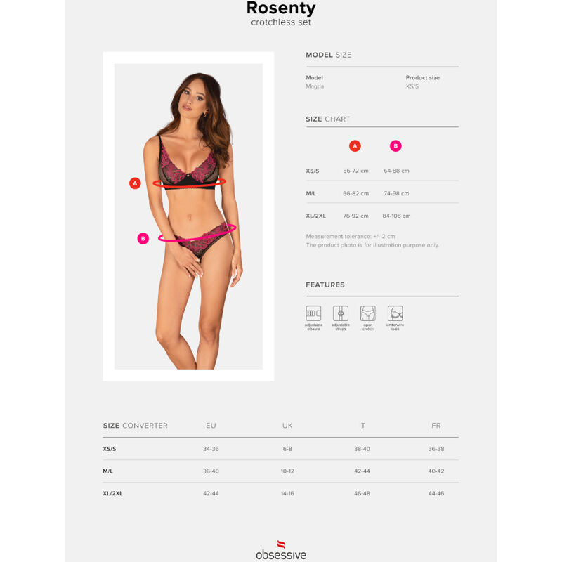 OBSESSIVE - ENSEMBLE DEUX PIÈCES ROSENTY XS/S