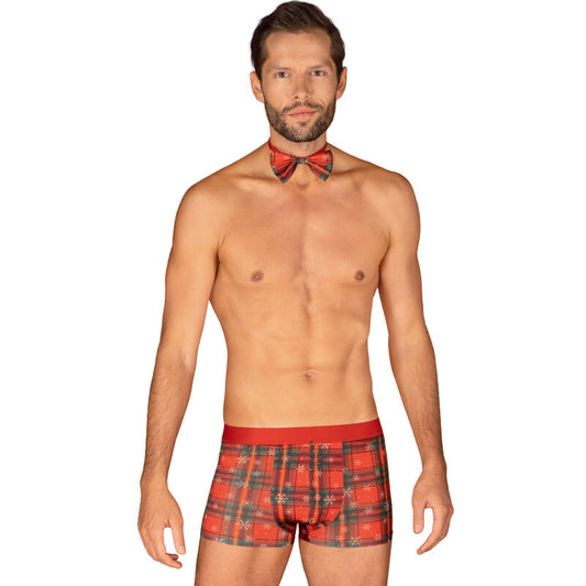 OBSESSIF - BOXERS MS MERRILO ET NOEUD PAPILLON XXL/XXXL