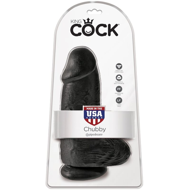 KING COCK - PÉNIS RÉALISTE 23 CM NOIR
