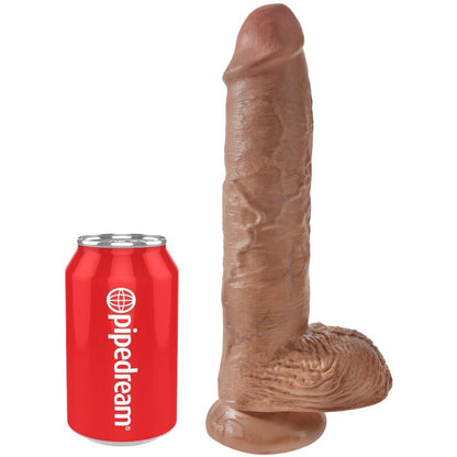 KING COCK - PÉNIS RÉALISTE AVEC BOULES 19,8 CM CARAMEL