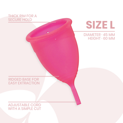 INTIMICHIC - COUPE MENSTRUELLE EN SILICONE DE QUALITÉ MÉDICALE - TAILLE S