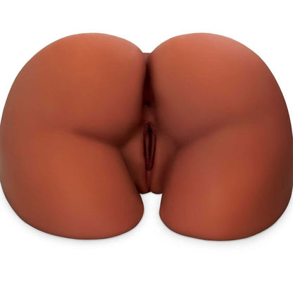 PDX PLUS - MASTURBATEUR MARRON DOUBLE ENTREE CUL XL PARFAIT