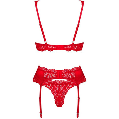 OBSESSIVE - ENSEMBLE AMOR CHERRIS 3 PIÈCES S/M