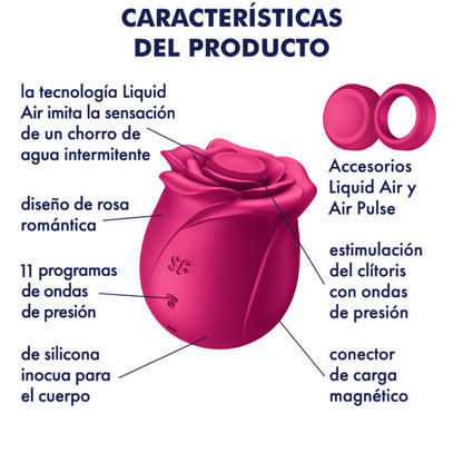 SATISFYER - VIBRATEUR AIR PULSE PRO 2 FLEUR CLASSIQUE