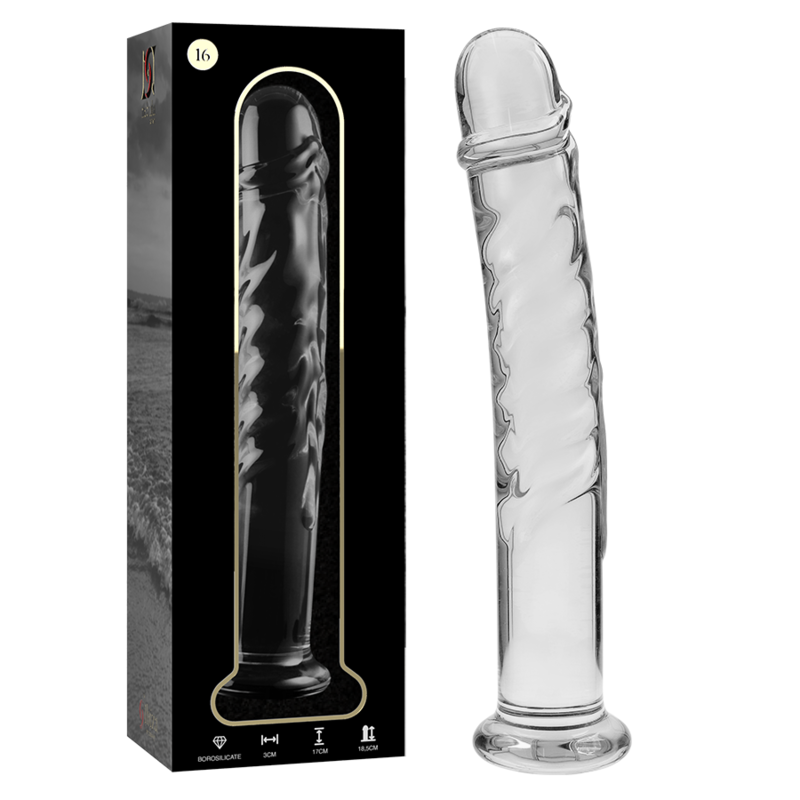 SÉRIE NEBULA PAR IBIZA - MODÈLE 16 GODE EN VERRE BOROSILICATE TRANSPARENT 18,5 CM -OU- 3 CM