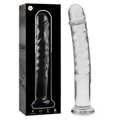 SÉRIE NEBULA PAR IBIZA - MODÈLE 16 GODE EN VERRE BOROSILICATE TRANSPARENT 18,5 CM -OU- 3 CM