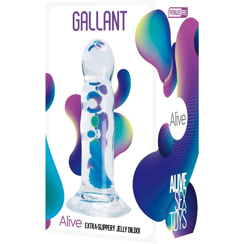 ALIVE - PÉNIS RÉALISTE GALANT TRANSPARENT 14 CM