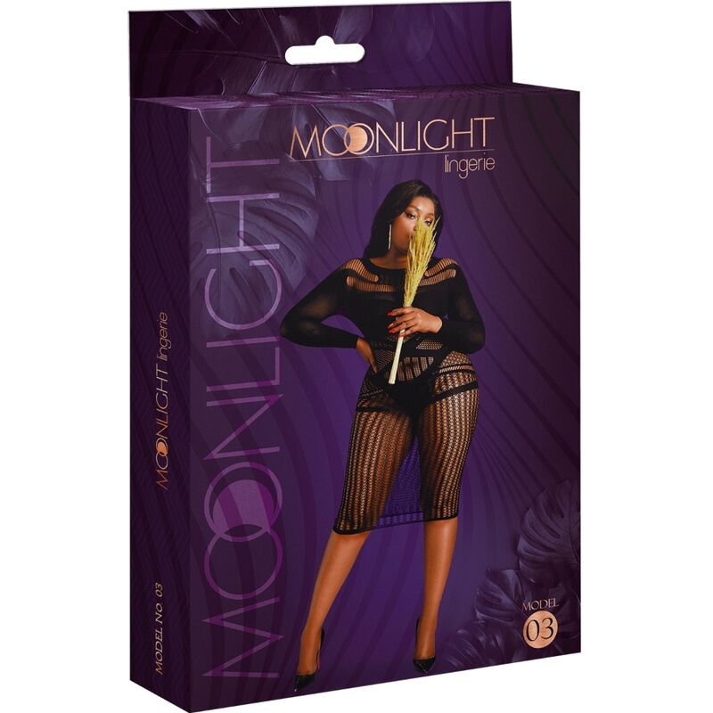 MOONLIGHT - ROBE NOIRE MODÈLE 3 TAILLE PLUS
