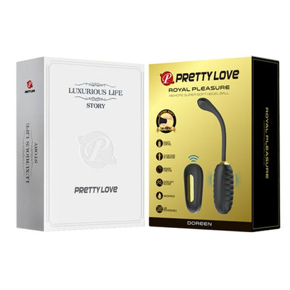 PRETTY LOVE - ŒUF VIBRANT RECHARGEABLE NOIR TÉLÉCOMMANDE DOREEN LUXURY