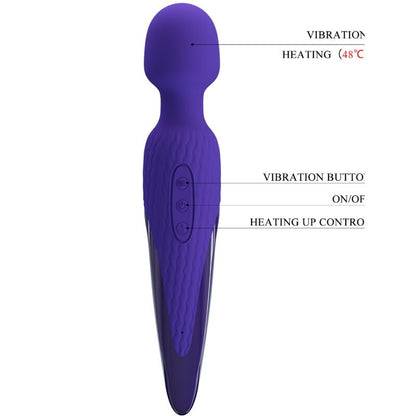 PRETTY LOVE - ANTONY YOUTH VIBRATORE WAND VIOLETTO EFFETTO CALORE