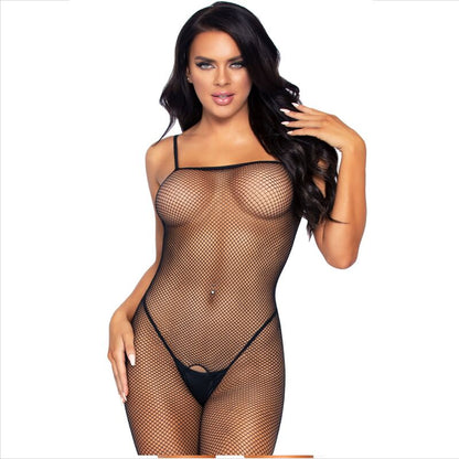 LEG AVENUE - BODYSTOCKING EN FILET AVEC OUVERTURE