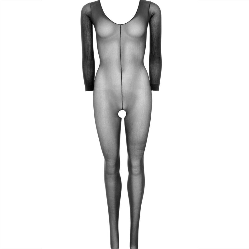 LEG AVENUE - BODYSTOCKING NOIR À MANCHES LONGUES