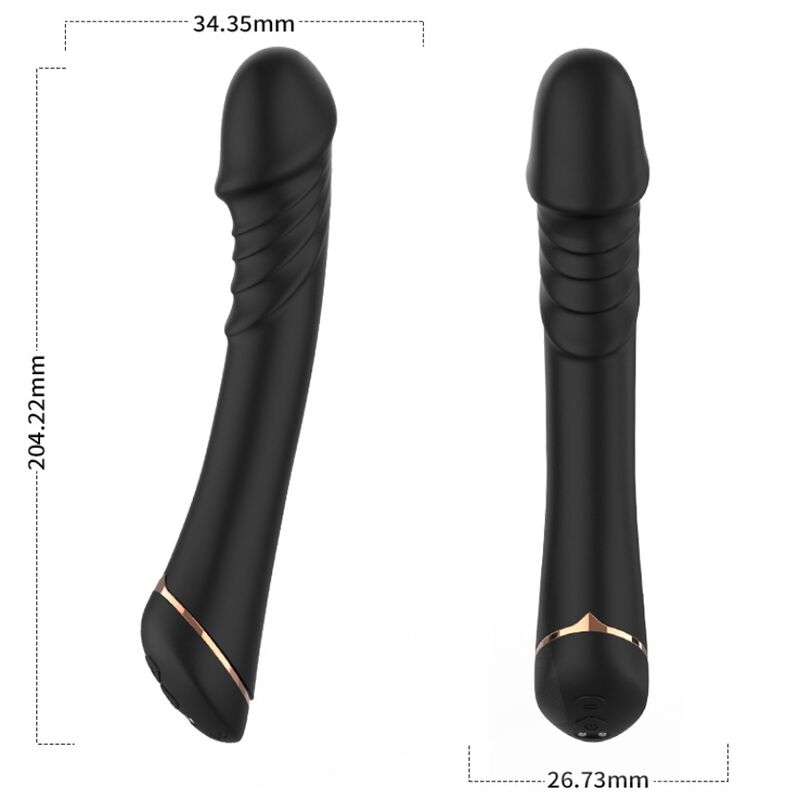 ARMONY - VIBRATEUR GODE EN SILICONE NOIR