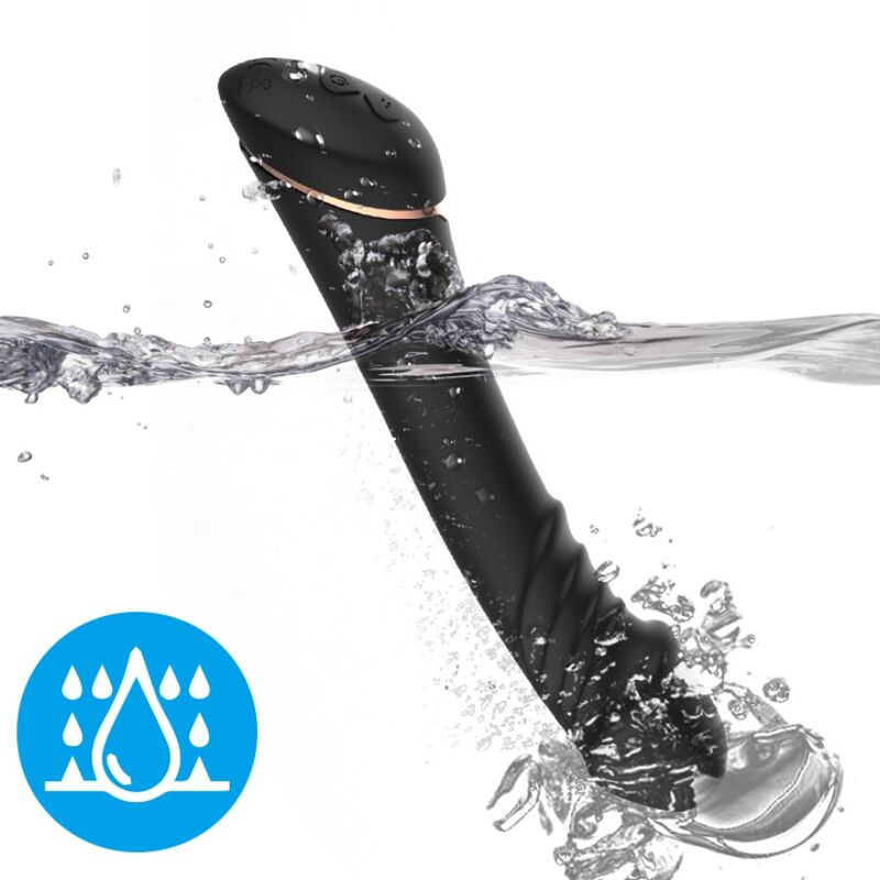 ARMONY - VIBRATEUR GODE EN SILICONE NOIR