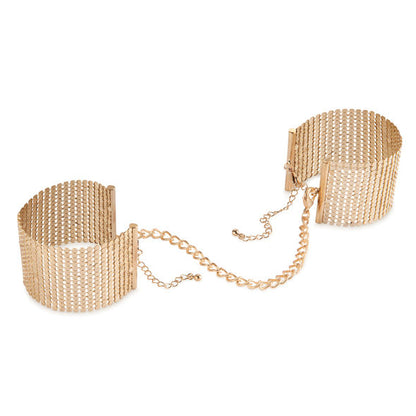 BIJOUX - MENOTTES MAILLE MÉTAL DORÉ DÉSIR MÉTALLIQUE