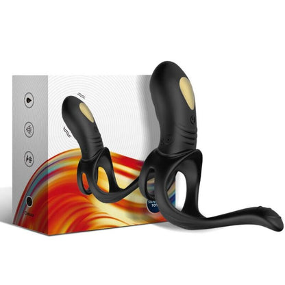 ARMONY - JOY JUMPER RING VIBRATEUR POUR COUPLES ET TÉLÉCOMMANDE ANAL PLUG NOIR