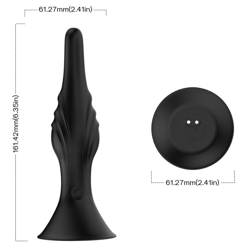 ARMONY - VIBRATEUR ET PLUG ANAL TÉLÉCOMMANDE NOIR