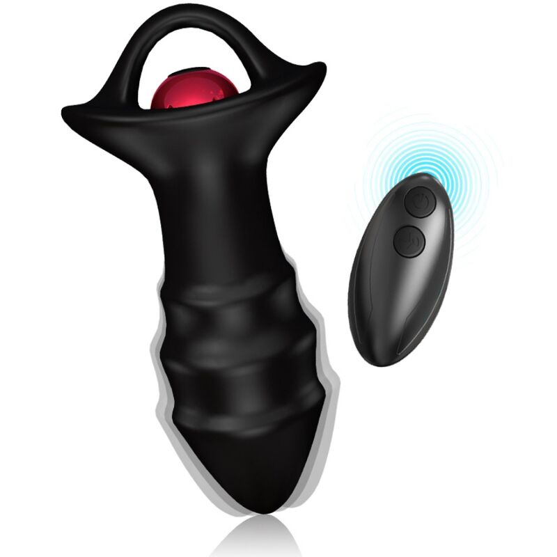 ARMONY - VIBRATEUR À DOIGTS KYLIN ET TÉLÉCOMMANDE AVEC PLUG ANAL NOIR