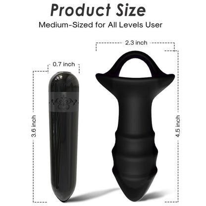 ARMONY - VIBRATEUR À DOIGTS KYLIN ET TÉLÉCOMMANDE AVEC PLUG ANAL NOIR