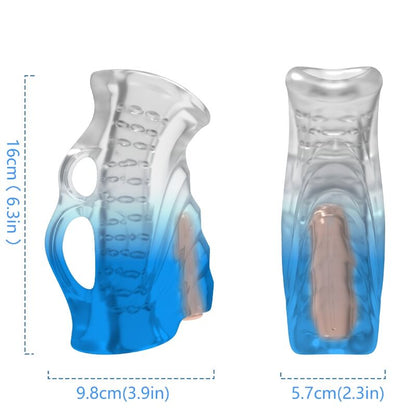 ARMONY - MASTURBATEUR À DOIGTS ET VIBRATEUR BLEU GRADIENT