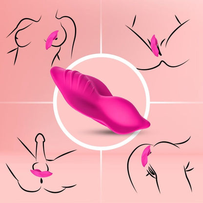 ARMONY - VIBRATEUR PORTABLE WHISPER SLIP AVEC TÉLÉCOMMANDE FUCHSIA