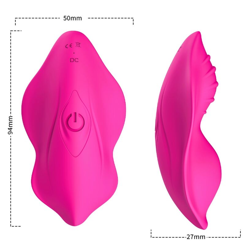 ARMONY - VIBRATEUR PORTABLE WHISPER SLIP AVEC TÉLÉCOMMANDE FUCHSIA