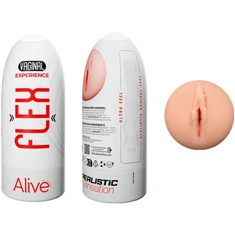 ALIVE - MASTURBATEUR MÂLE FLEX VAGINAL TAILLE M